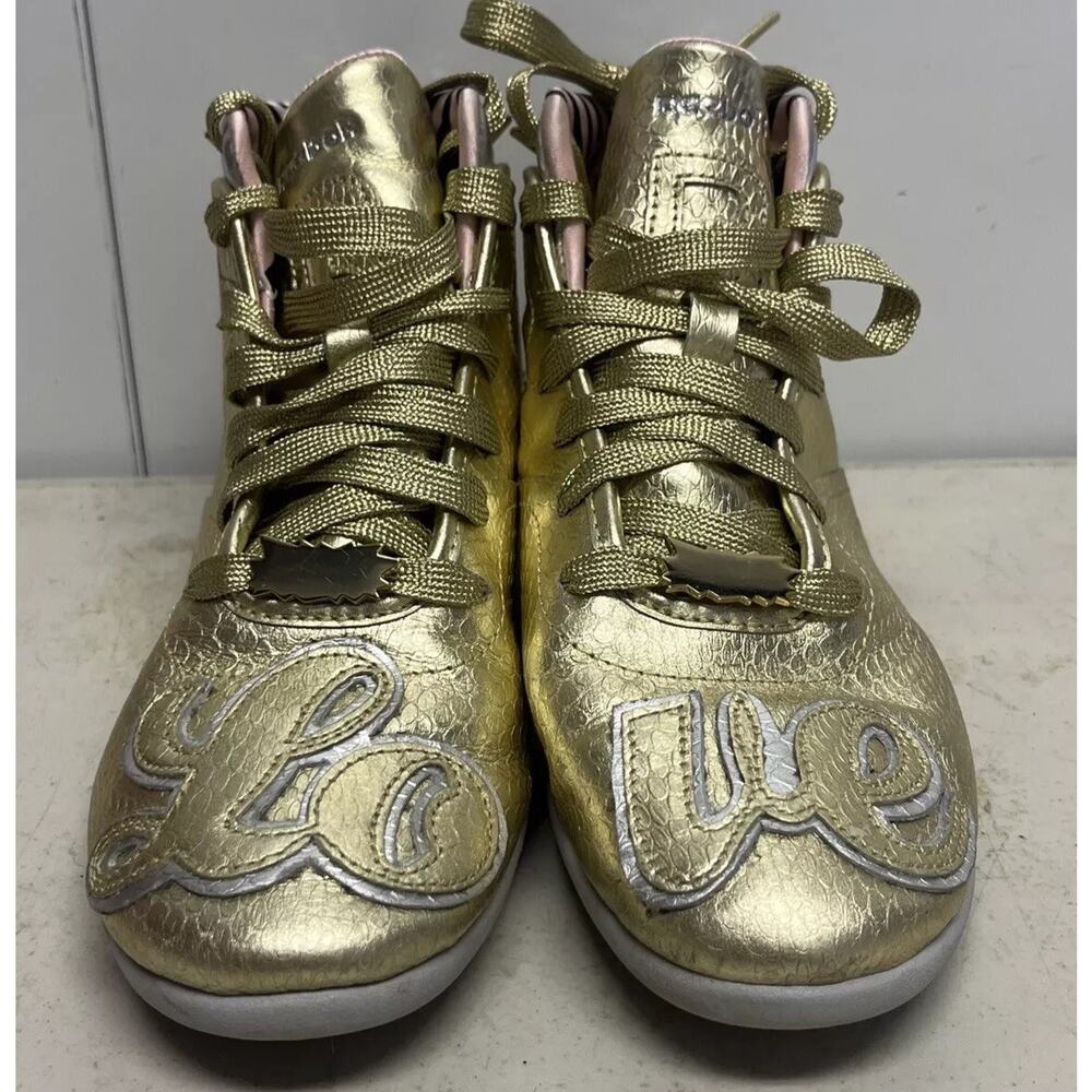 Reebok Melody Ehsani Womens Gold Spike Sneakers Size 7.5